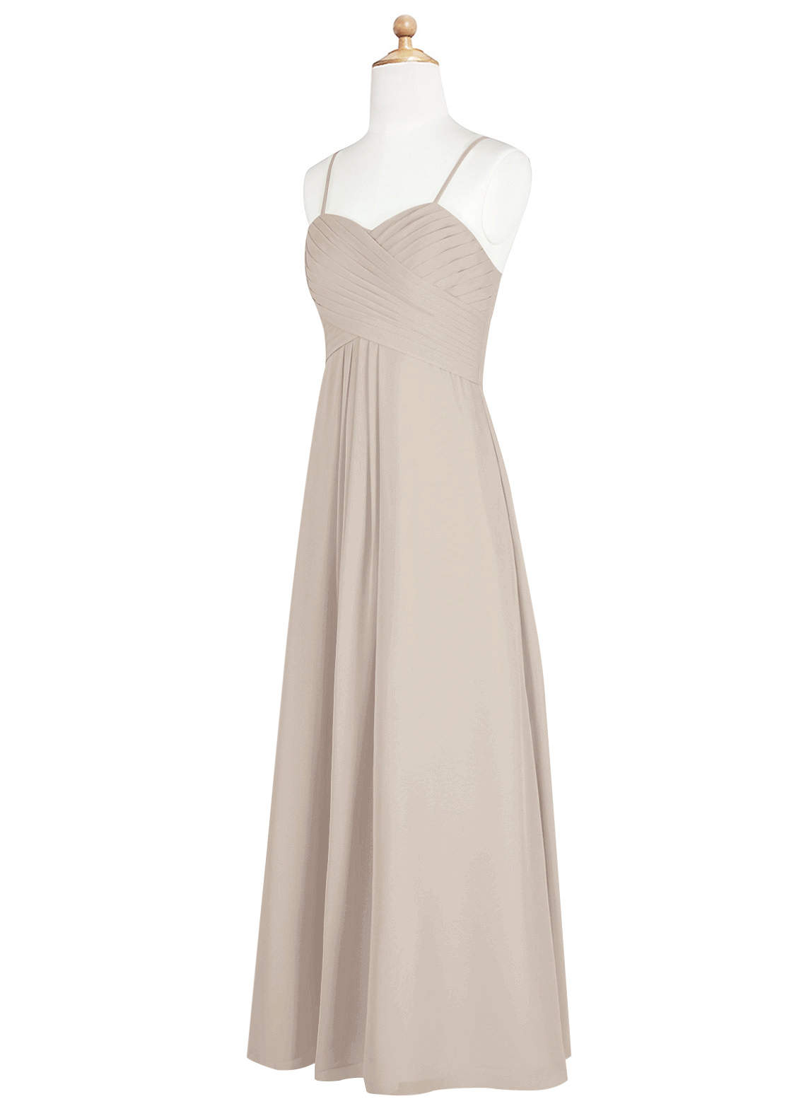 Azazie Sienna A-Line Sweetheart Neckline Chiffon Floor-Length Junior Bridesmaid Dress image1