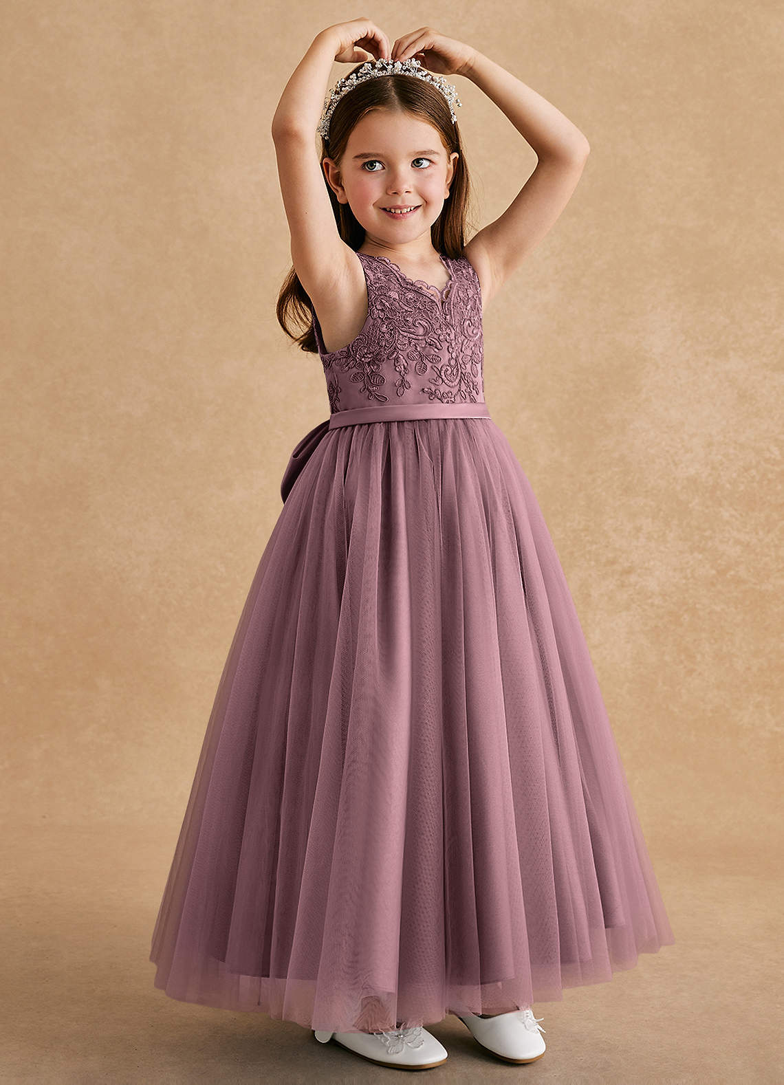 Bridesmaid Dresses Flower Girl Dresses Mauve Color Azazie Cinna - Main Image