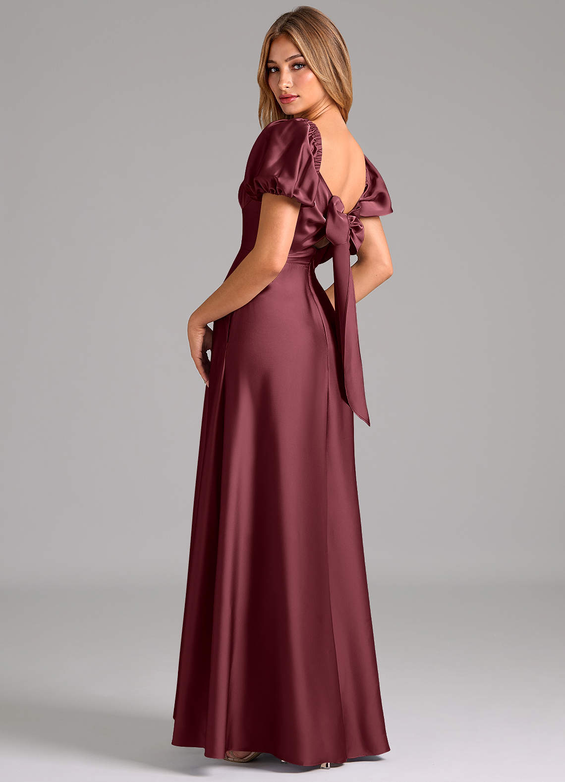 fatima burgundy crystal dress Nightway Long Off Shoulder Formal Velvet Gown 22094 main image 0