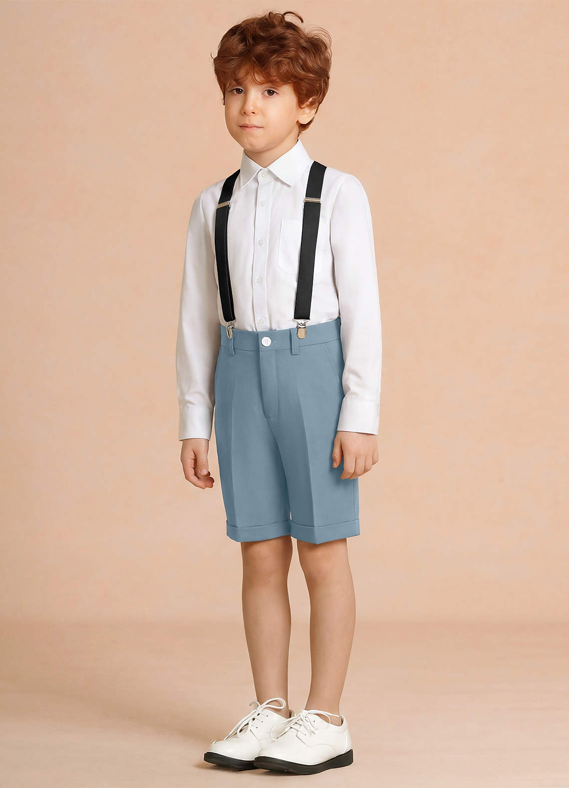 front Oliver Light Blue Boy Shorts 3-Piece Set