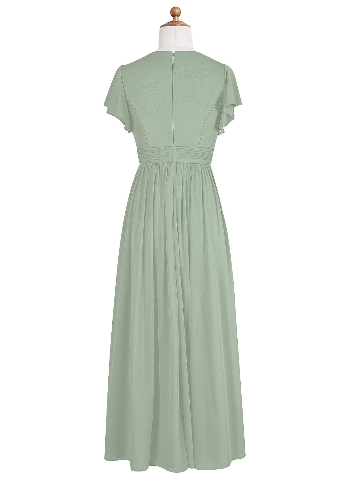 Azazie Mosley Junior Ready to Ship Bridesmaid Dress in Dusty Sage | Azazie Azazie Mosley Junior Ready to Ship Bridesmaid Dress in Dusty Sage | Azazie