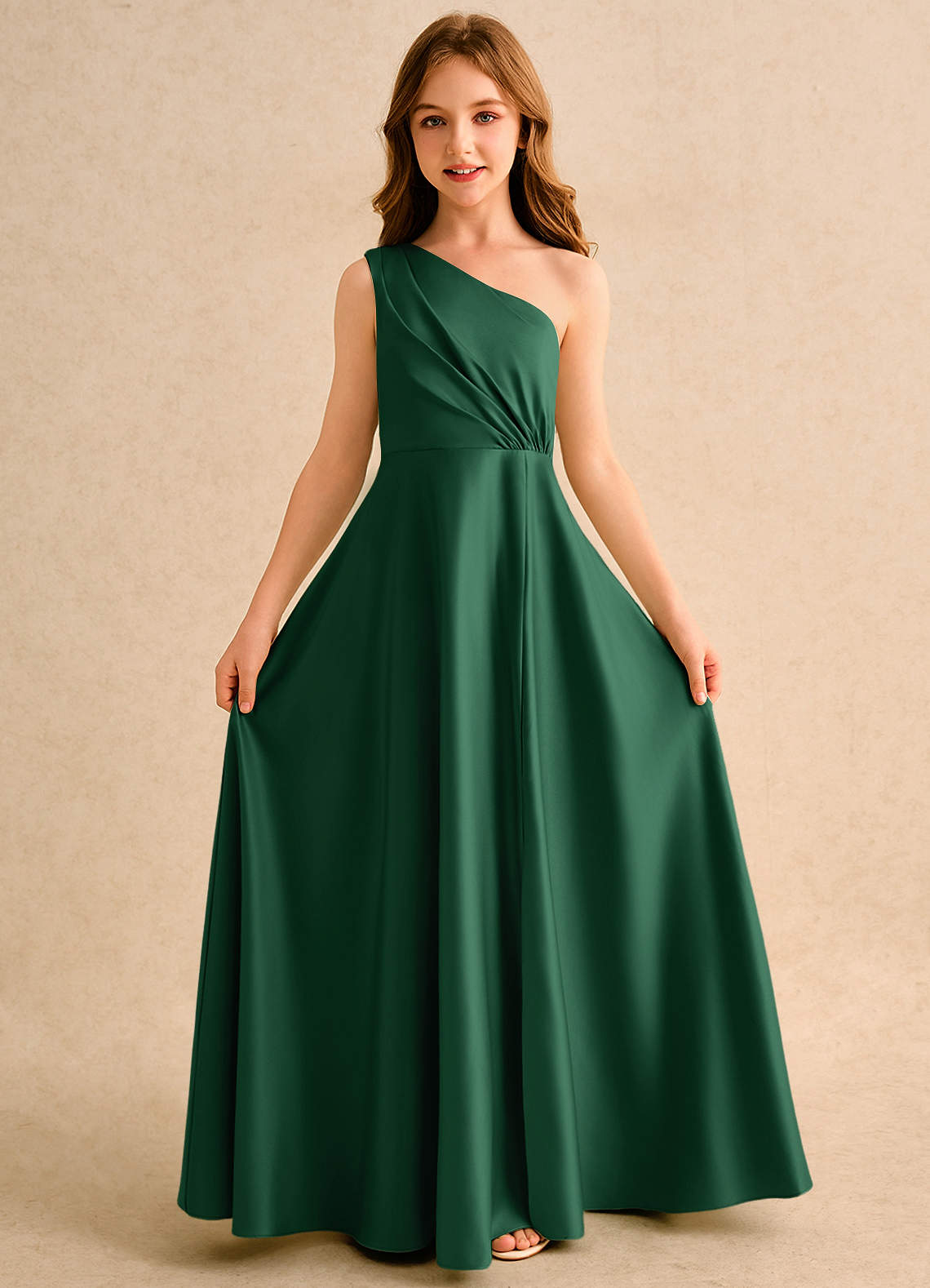 matte green dress Two-Tone Matte Satin Wrap Maxi Dress Green and Olive M / Green and Olive