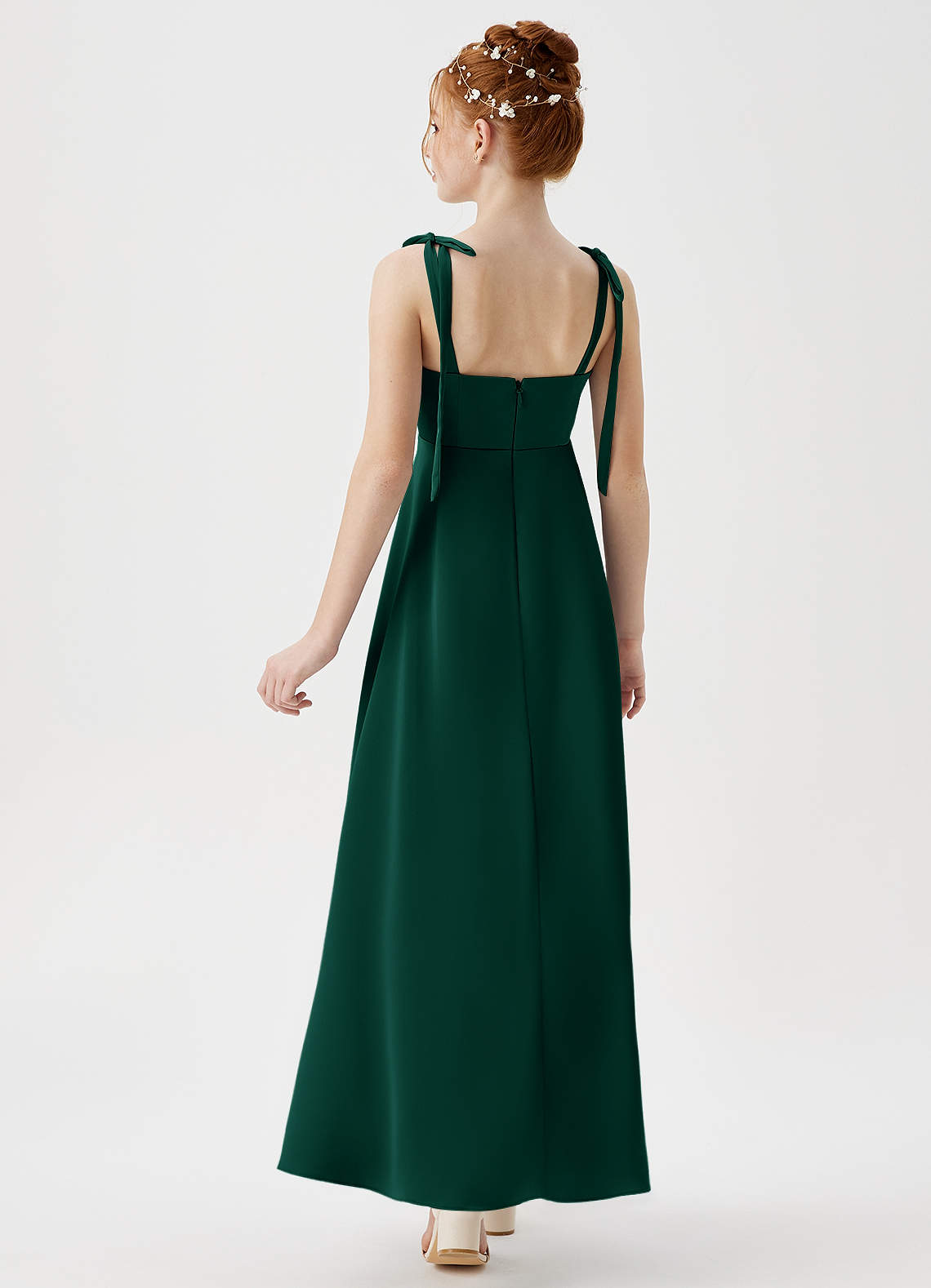emerald junior bridesmaid dresses Emerald Bridesmaid Dress Chiffon Size XL
