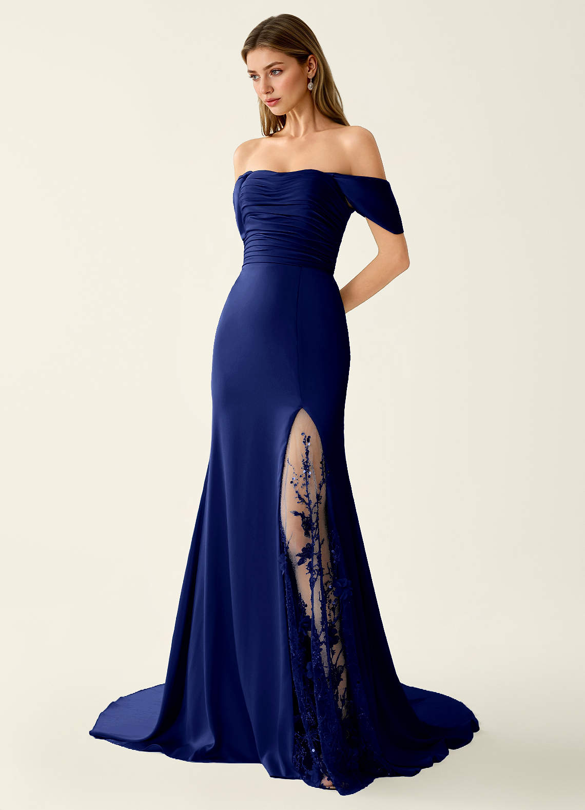 flowers with navy bridesmaid dresses Midnight Blue and Organic Flowers for a Timeless Ohio Wedding