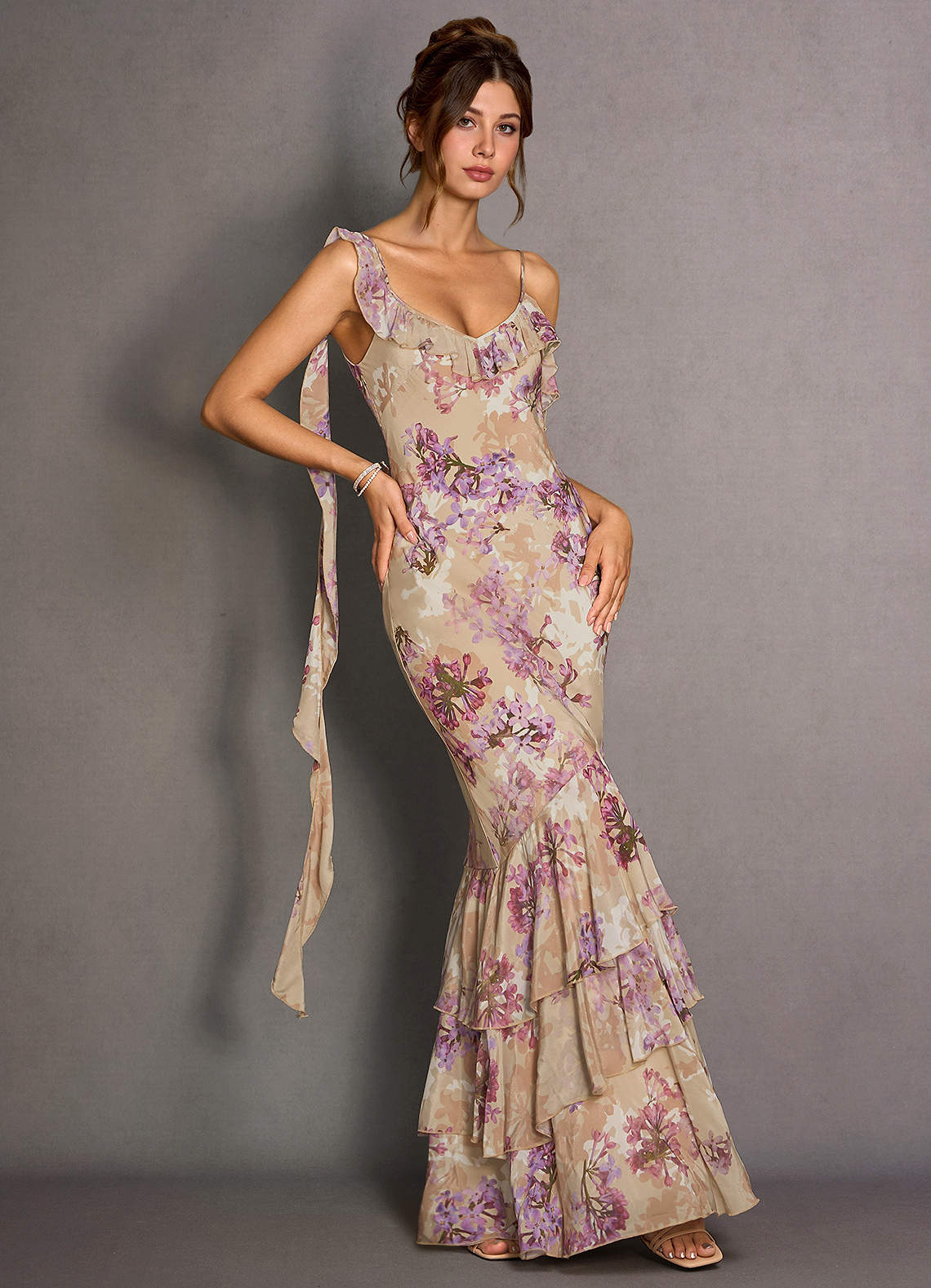 Millicent Vanilla Blush Maxi Dress Ready to Ship | Azazie