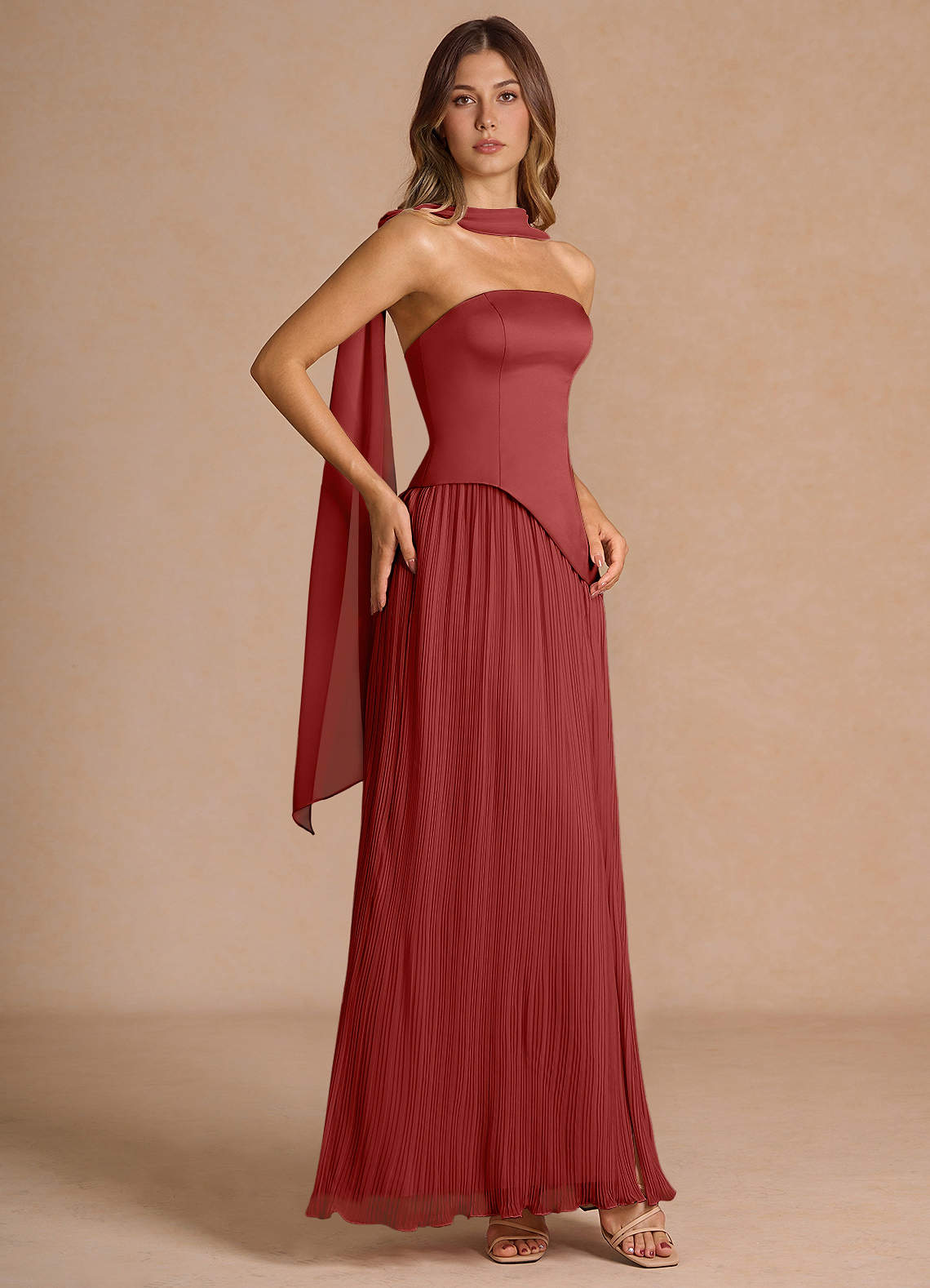 terracotta pink dress Tierney Terracotta Maxi Dress