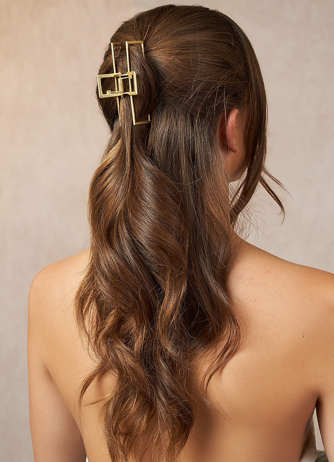 front Classic Golden Hair Clip