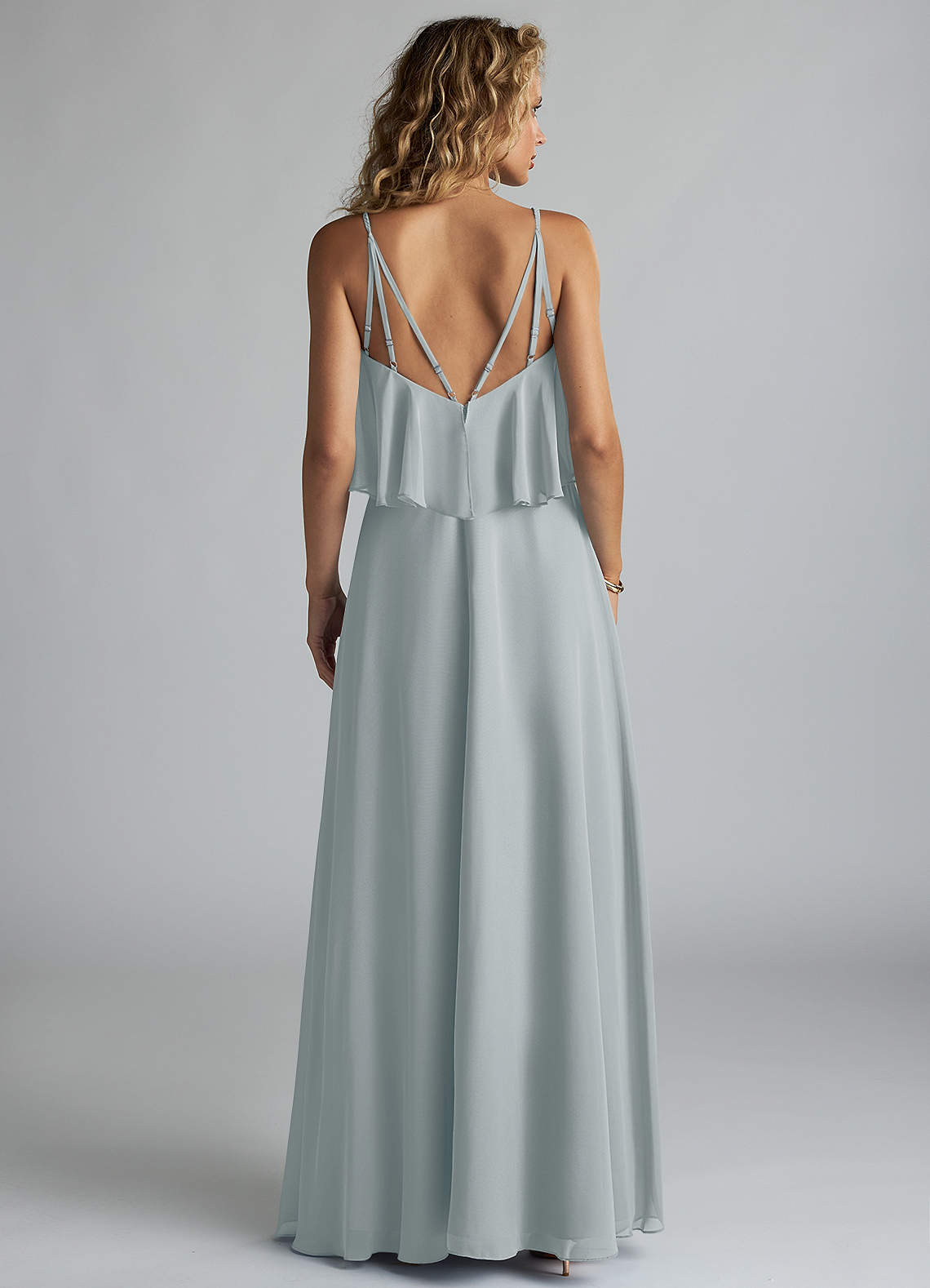 Azazie Desiree Dolphin Grey Bridesmaid Dresses Azazie