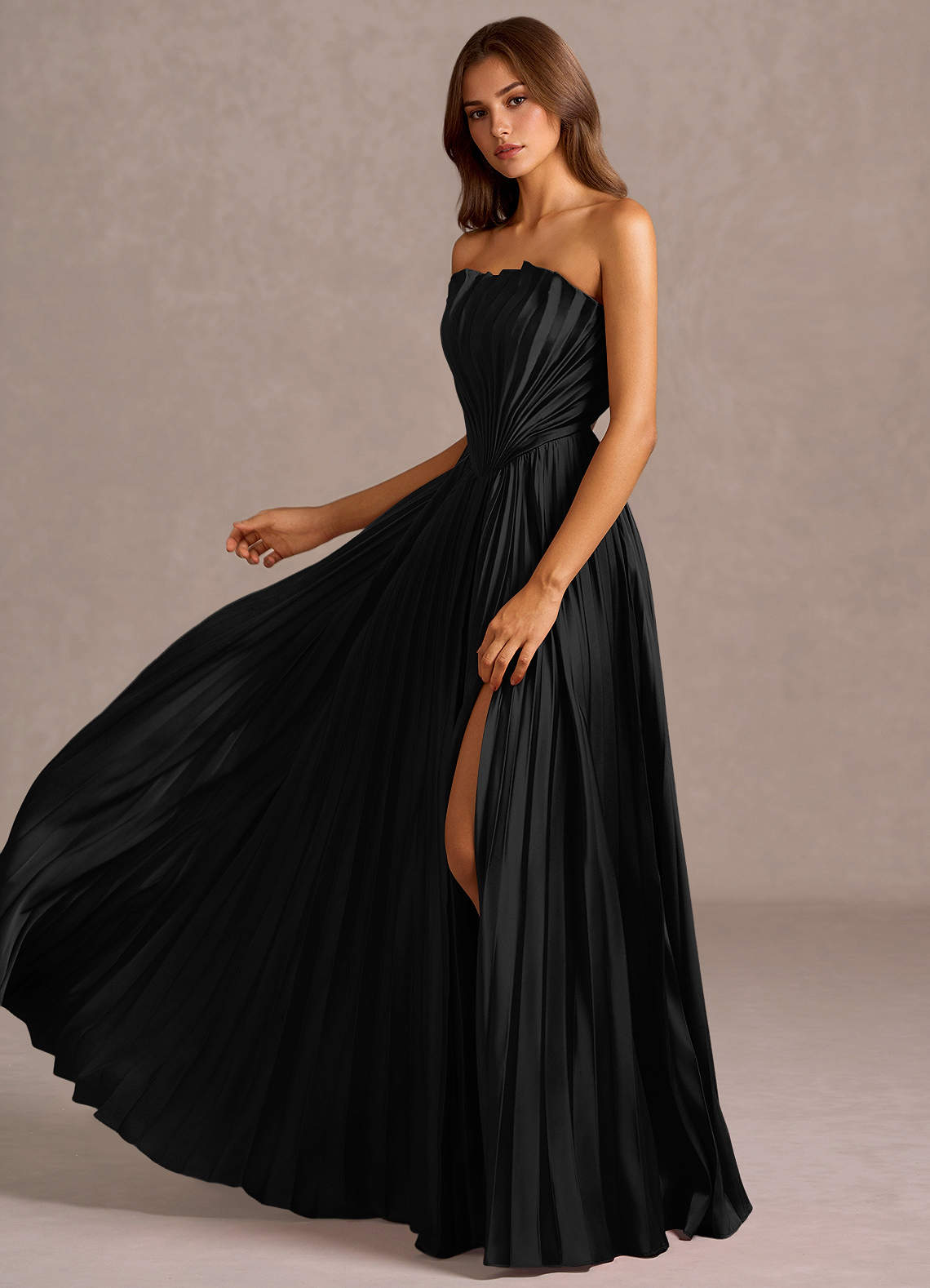 Kaia Black Maxi Dress | Azazie