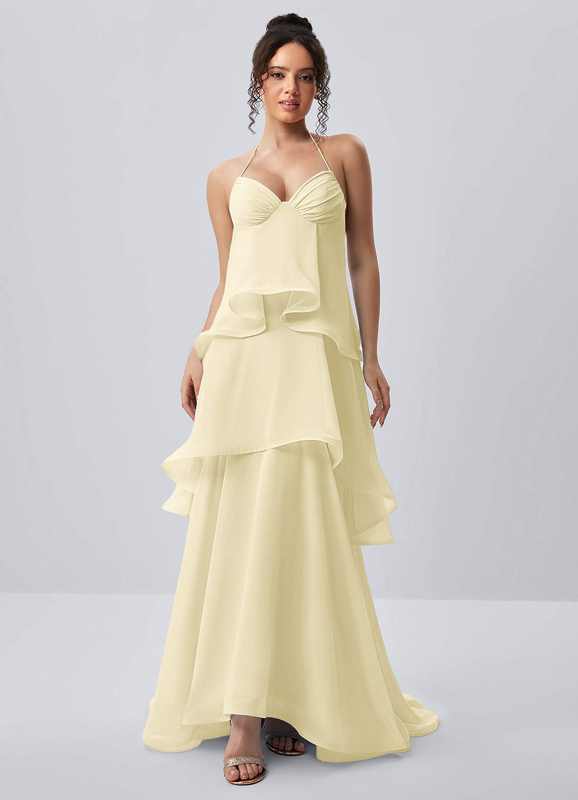 baby blue long dress Elaine Chiffon Beaded Maxi / Sky | MESHKI wingtip oxfords Cherry Red Bridesmaids Dresses Size Pack:1S-2M-2L-1XL it skims the figure