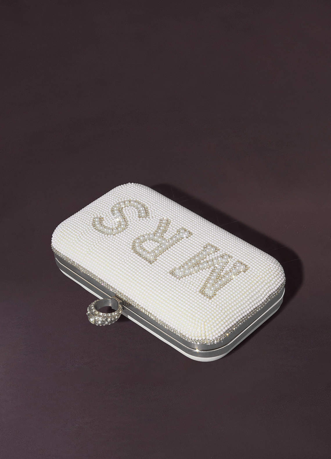 Faux Pearl Handmade Party Clutch