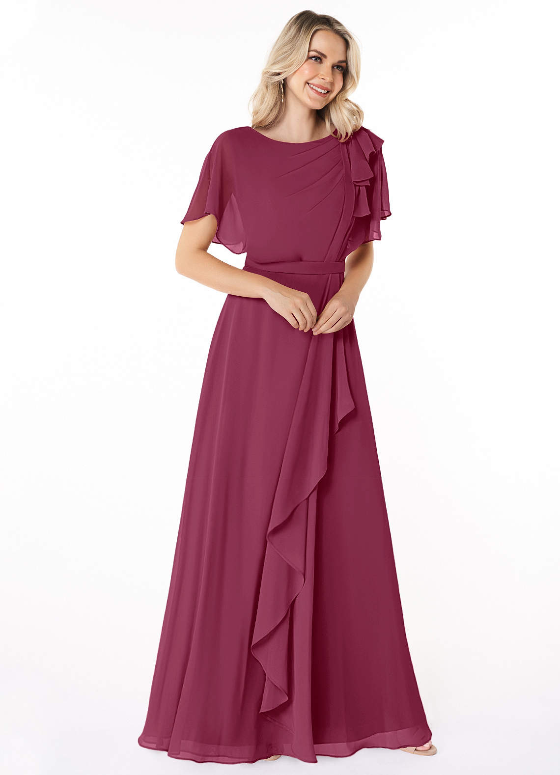 cheap modest bridesmaid dresses Azazie Aaliyah