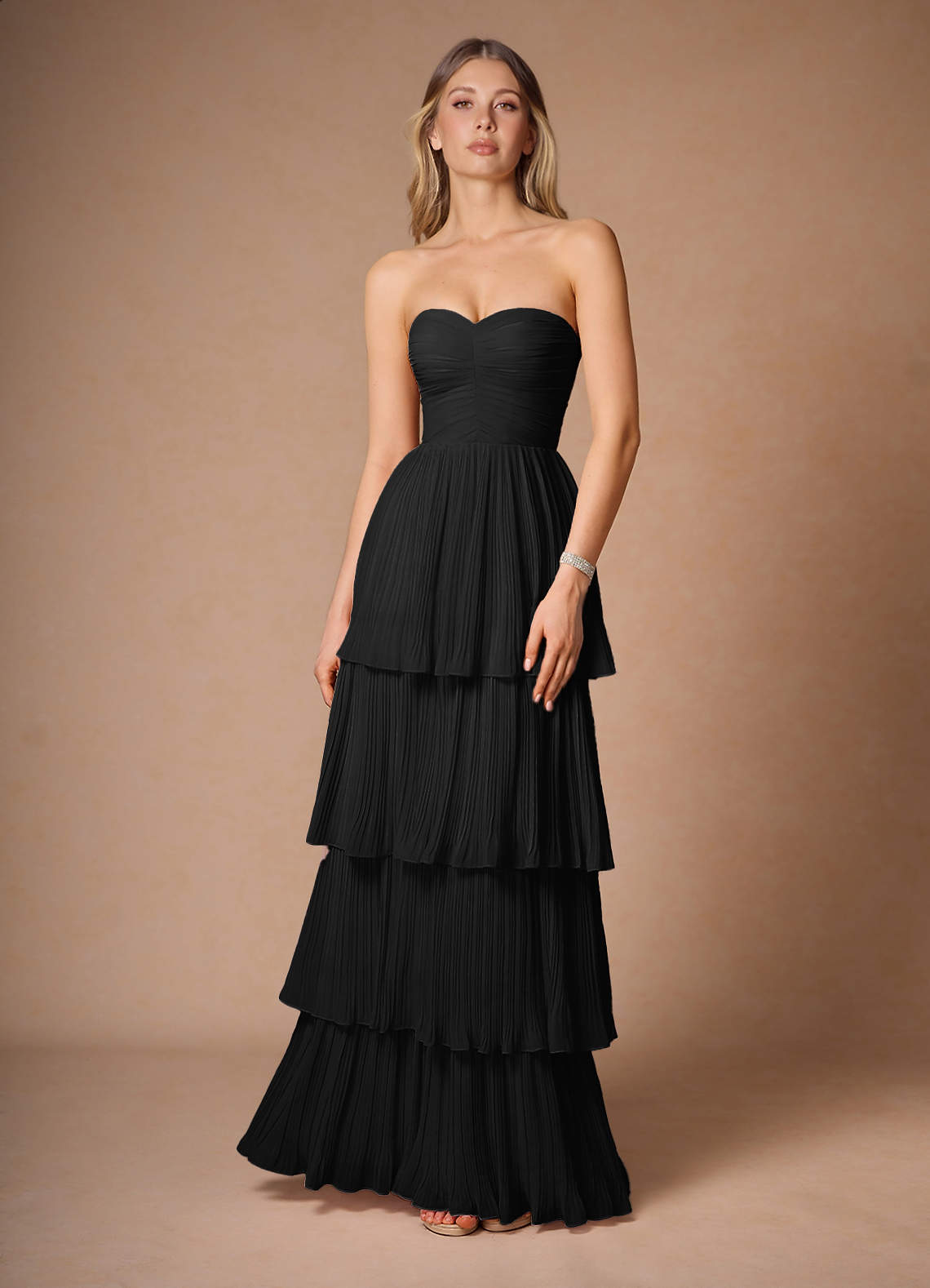 Maxi jurk Isla Zwart image1