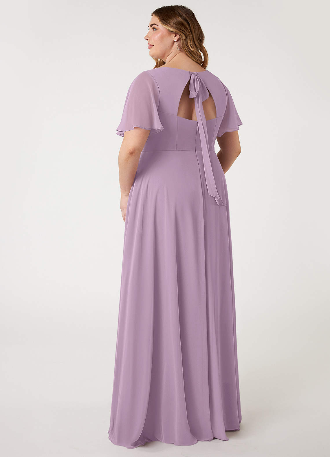 white by vera wang bridesmaid dress Leely Women Wisteria Long Bridesmaid Dress A Line Backless Chiffon Formal  Dress – leelyuk