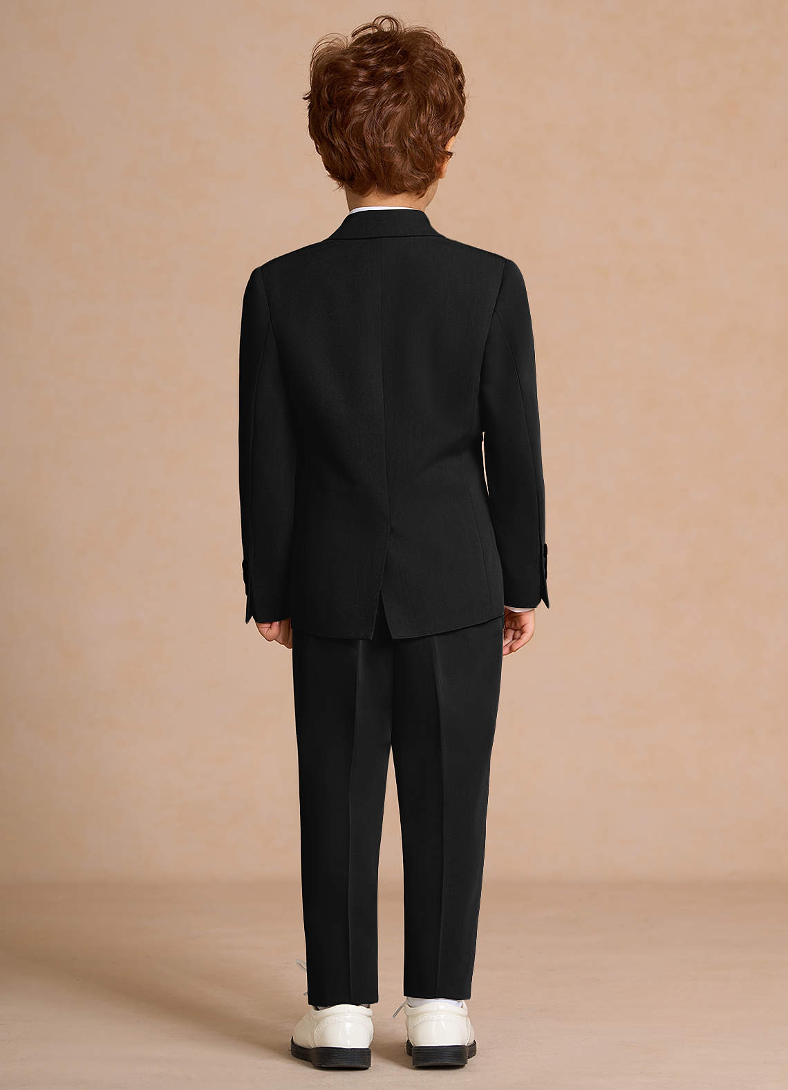 front Oliver Black Boys 2-Piece Suit