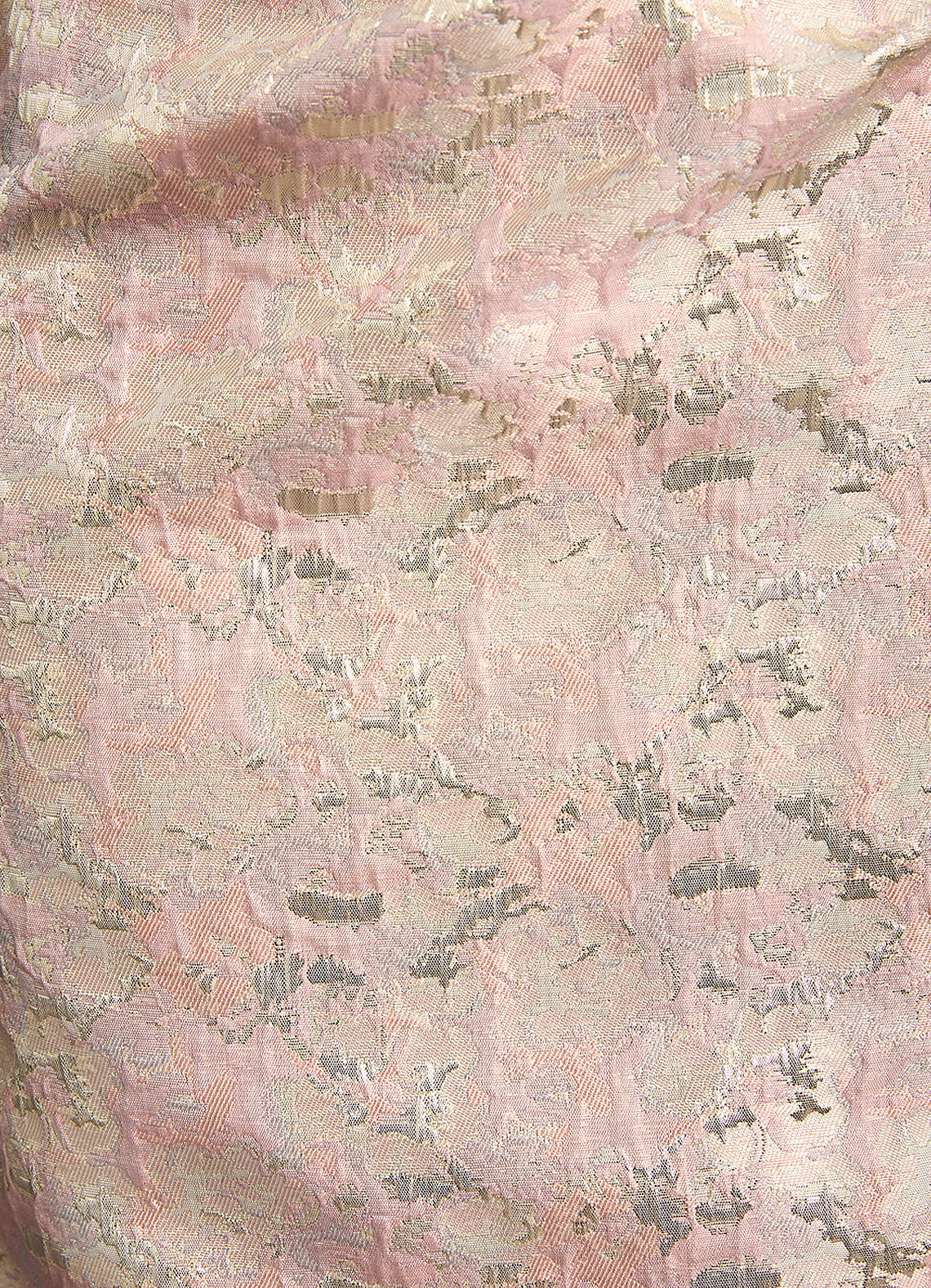 Azazie Irvine Mother of the Bride Dresses Dusty Rose A-Line Pleated Floral Jacquard Dress image6