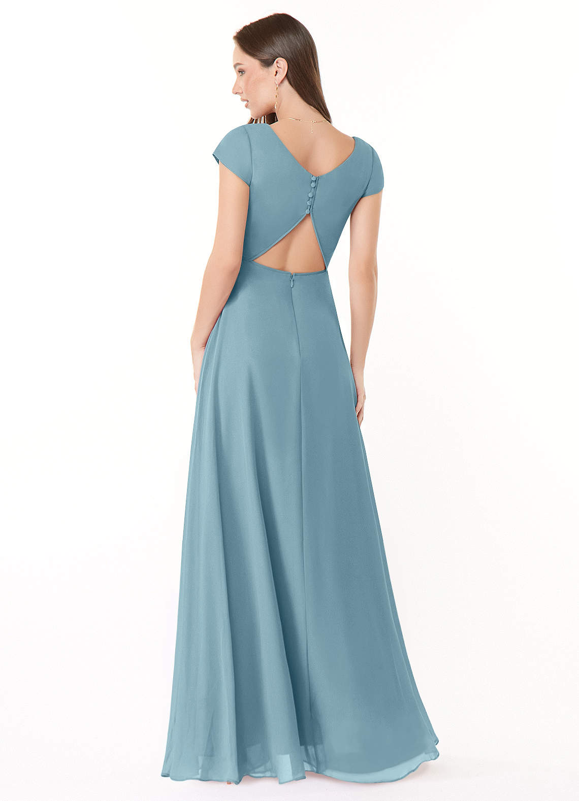 Moody Blue Azazie Hainsly Bridesmaid Dresses 