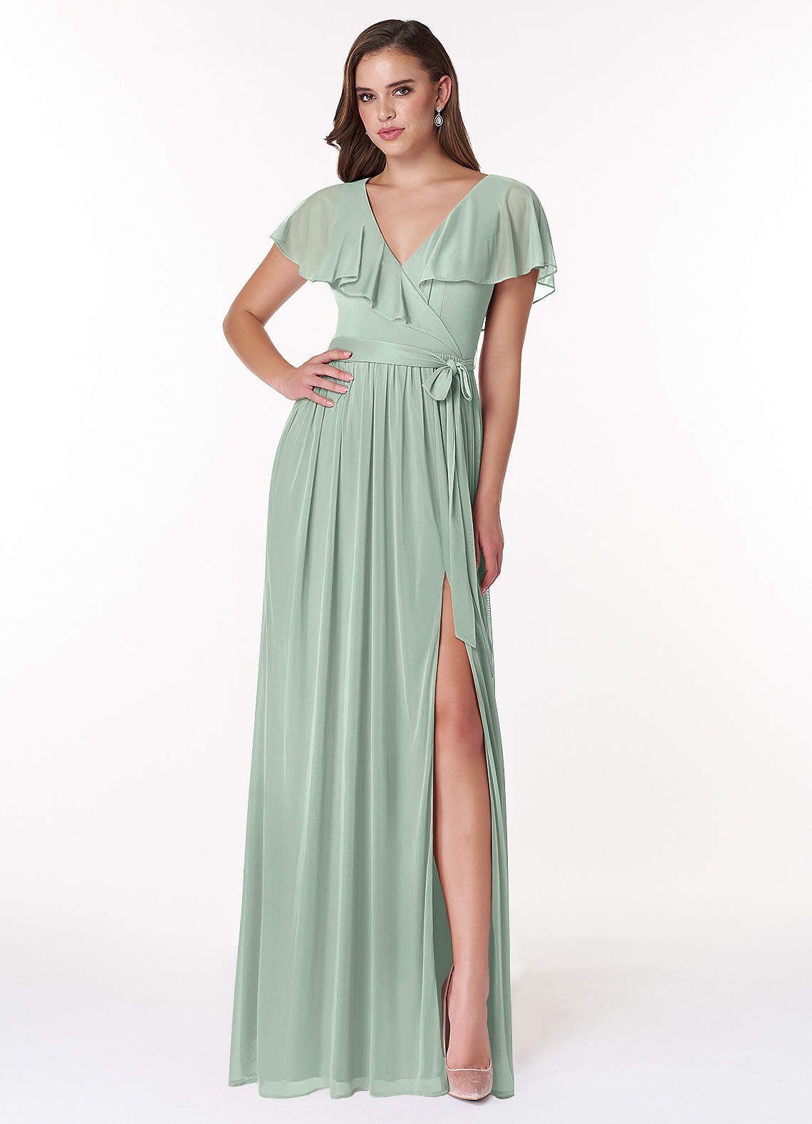 Azazie Jael Agave Bridesmaid Dresses | Azazie