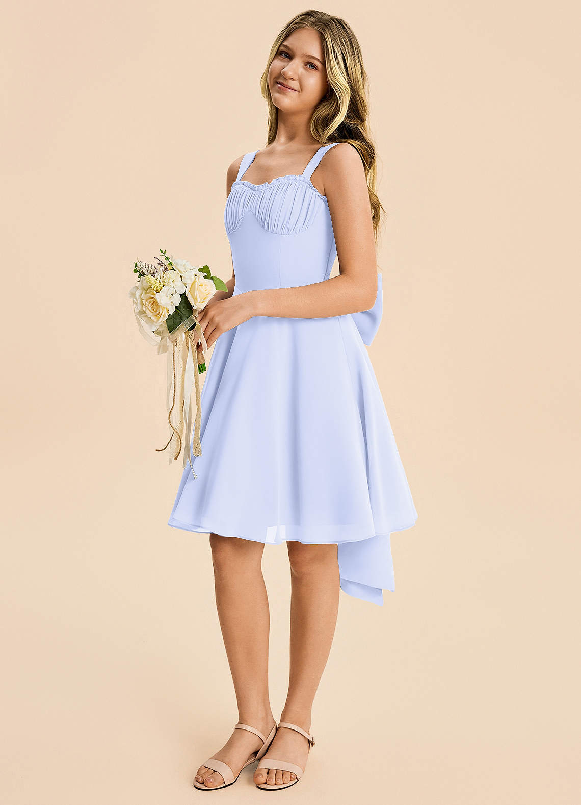lavender junior bridesmaid dresses Lilac Junior Bridesmaid Dress,Long Junior Bridesmaid Dress,JB00042, J6 / Silver