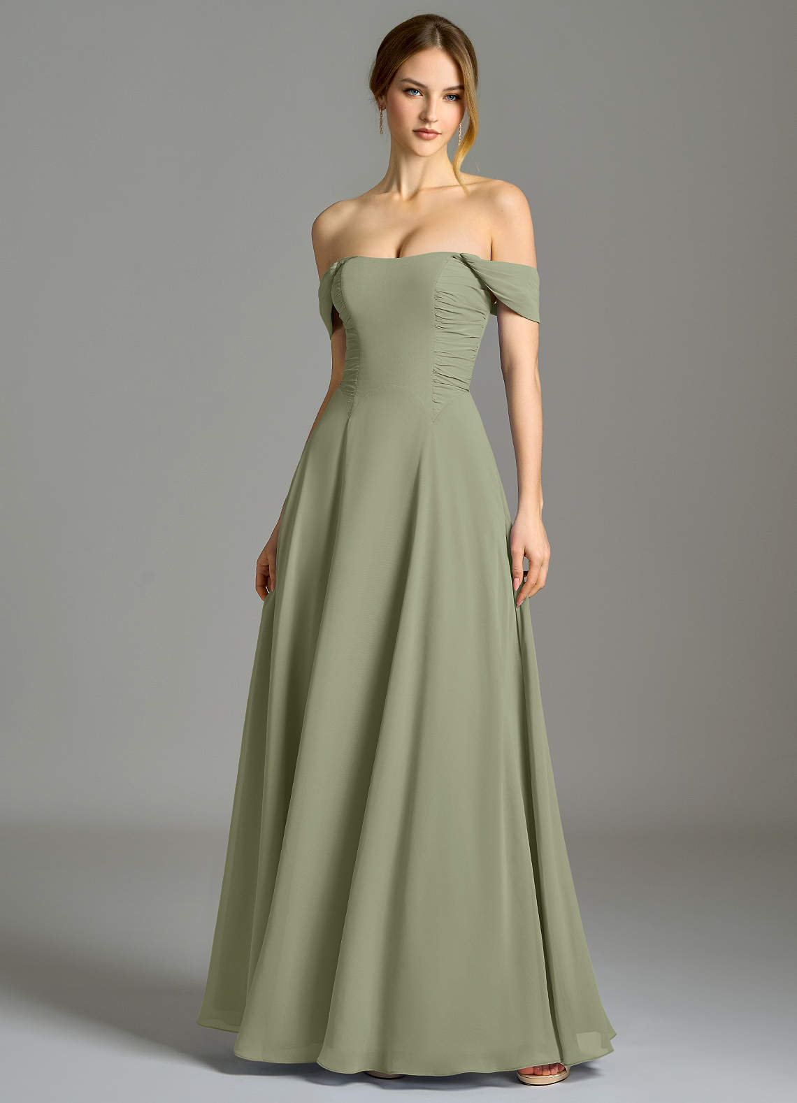 pistachio chiffon dress Pistachio Green Penoy Spring Wedding Guest Dresses Page 2