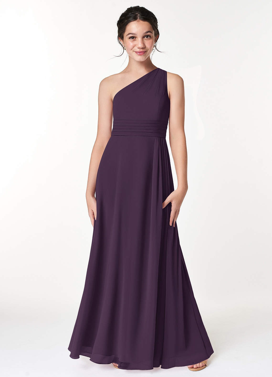 Plum Junior Bridesmaid Dresses