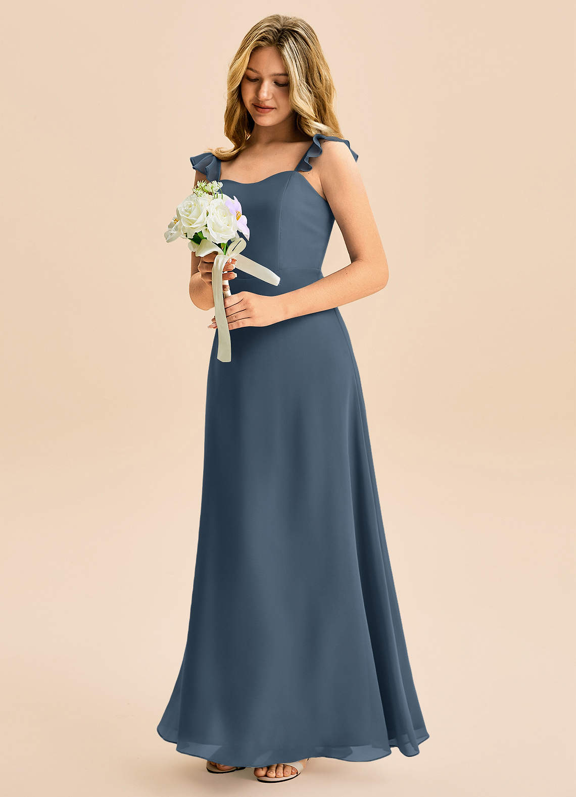 neptune color bridesmaid dresses Azazie Zeya
