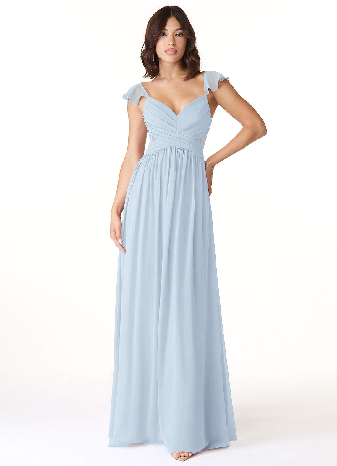 mist bridesmaid dress