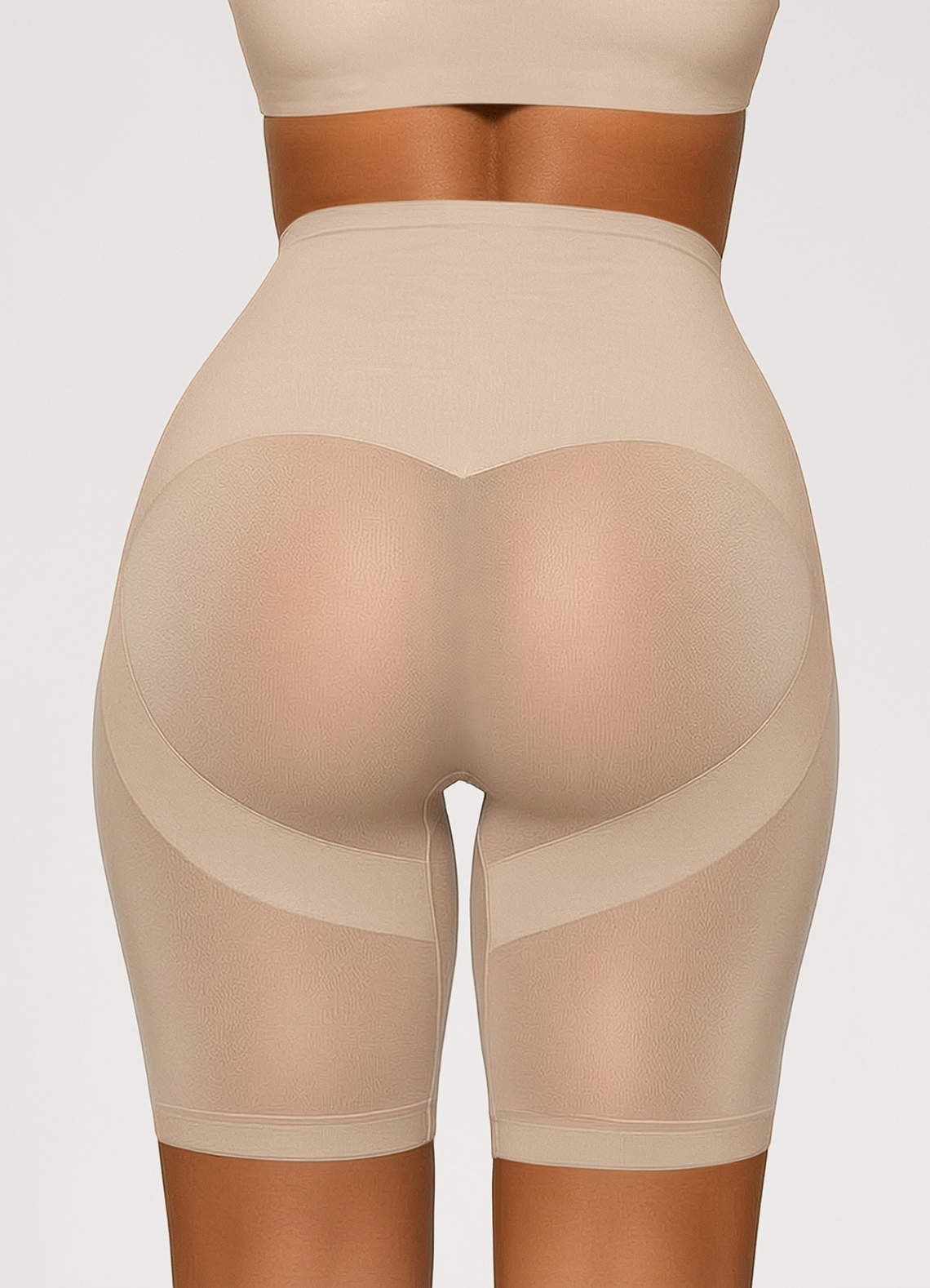 front Wide X-Shaped Tummy Control Ultra-Thin Shapewear Shorts