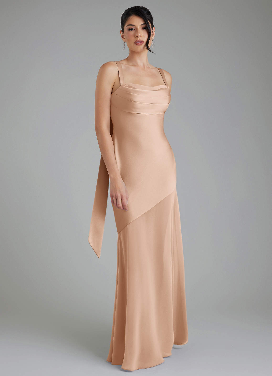 piper satin dress Lady Black Tie - Piper Maxi Dress - Fitted Satin Halter Dress