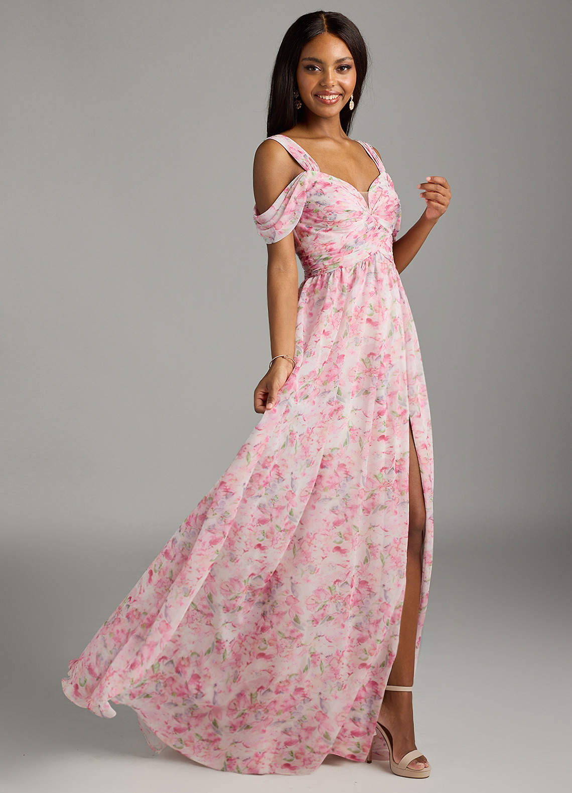 Azazie Lianne Abstract Watercolor Floral Bridesmaid Dresses | Azazie