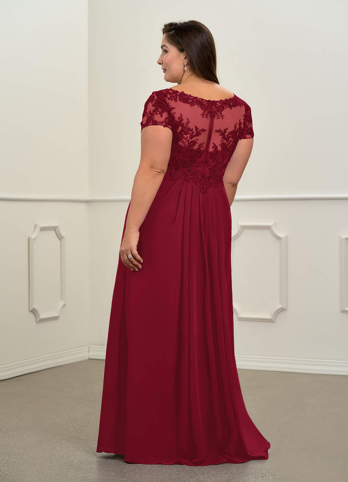 burgundy lace plus size dress Agnes Orinda Women's Plus Size Engagement V Neck Fla Sleeve Ruffle Hem Lace Cocktail Bodycon Dress 3X Burgundy, Size: 3XL, Black