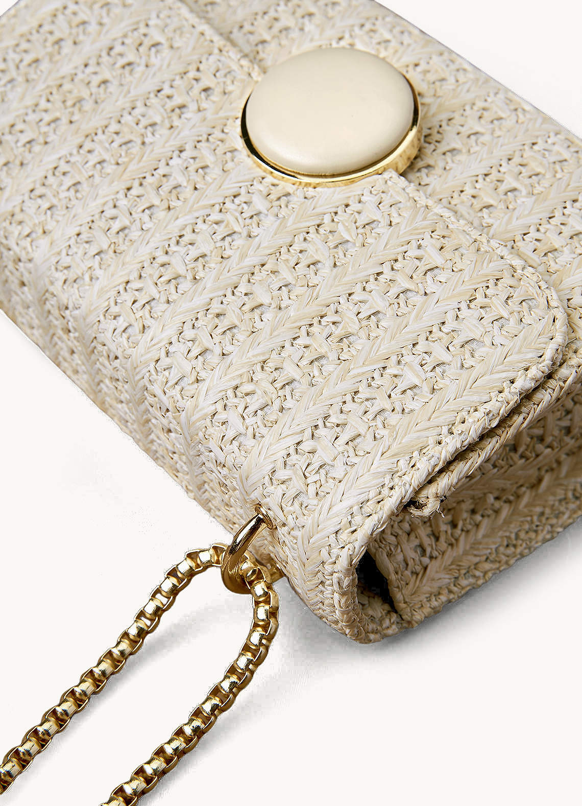 front Straw Weaving Crossbody Bag