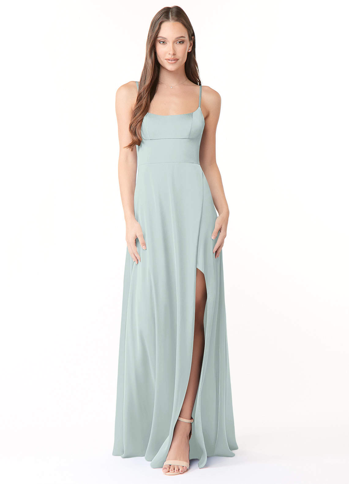Azazie Halsey Mist Bridesmaid Dresses Azazie