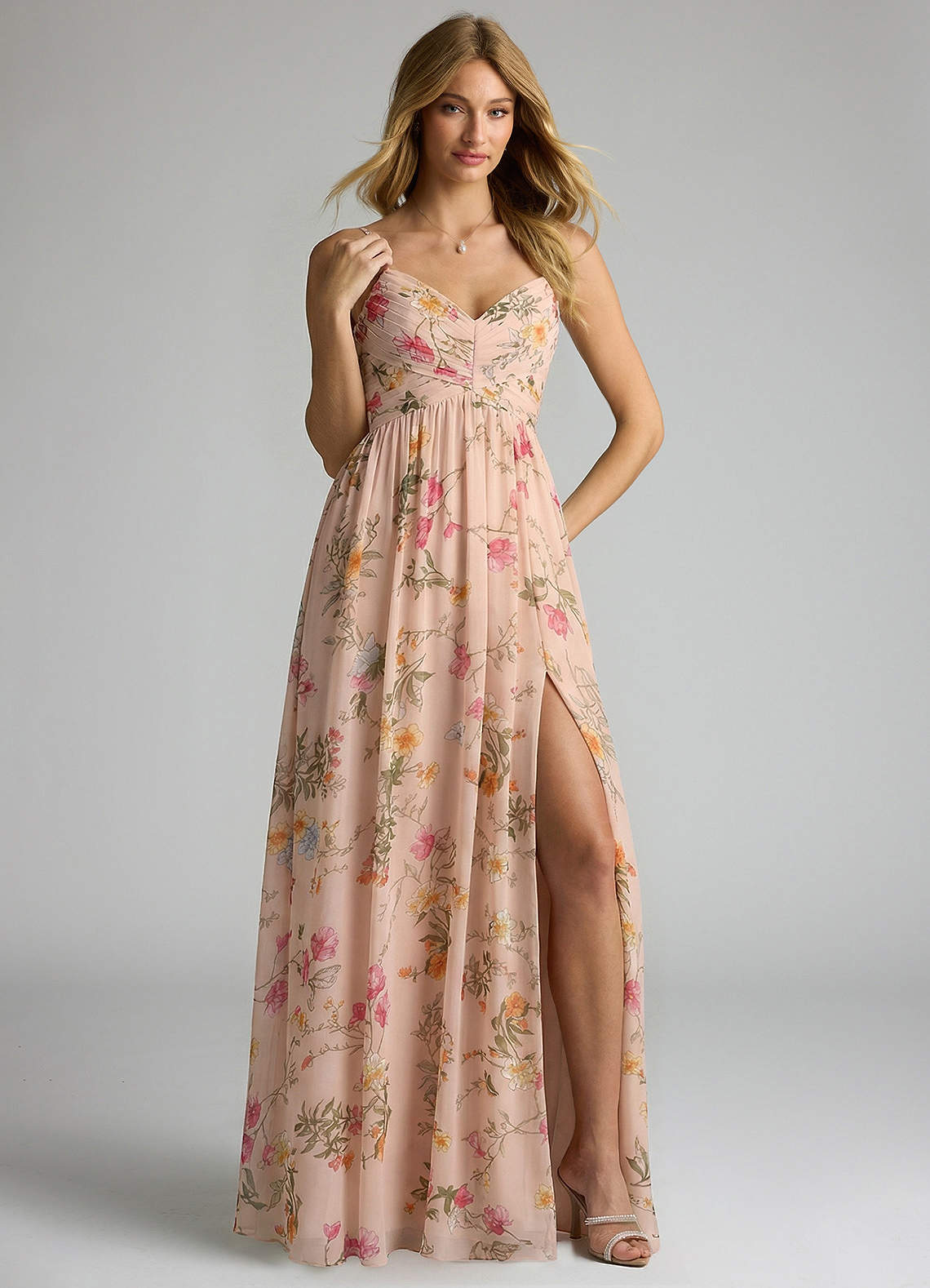 petal pink chiffon bridesmaid dresses Pink Bridesmaid Dresses