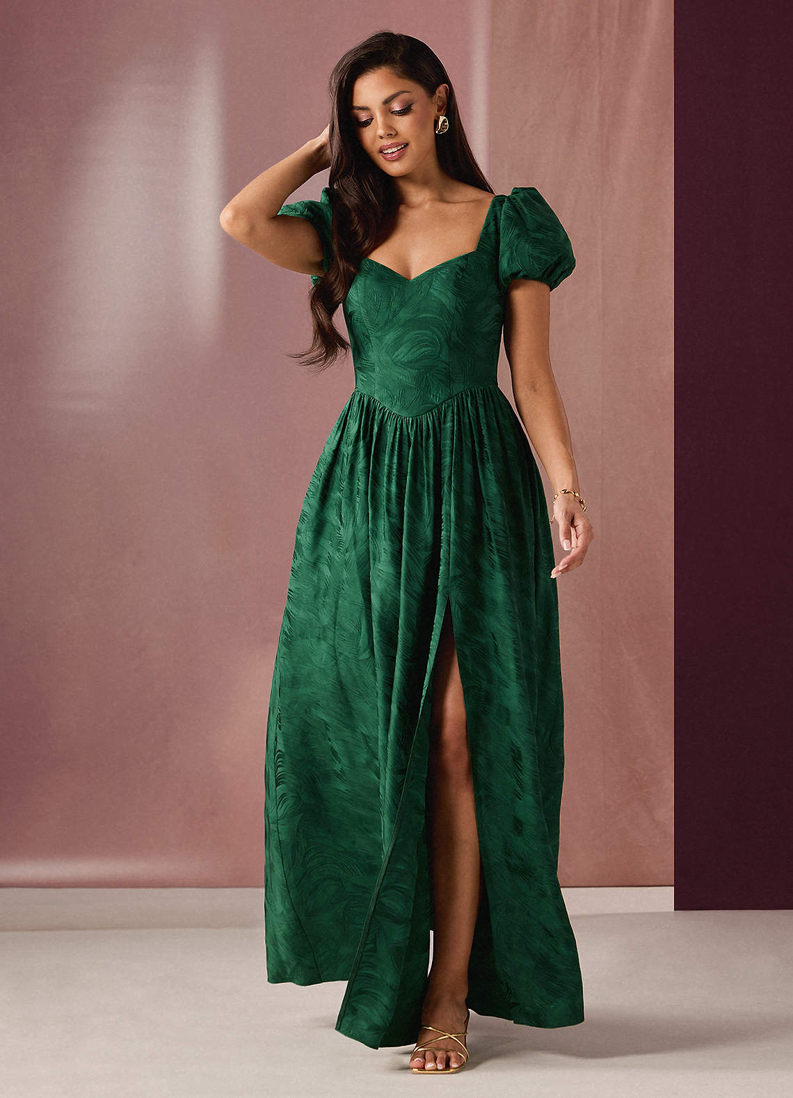 正規品未使用　bibiy B. EMERALD DRESS Barbra Emerald Maxi Dress | Azazie