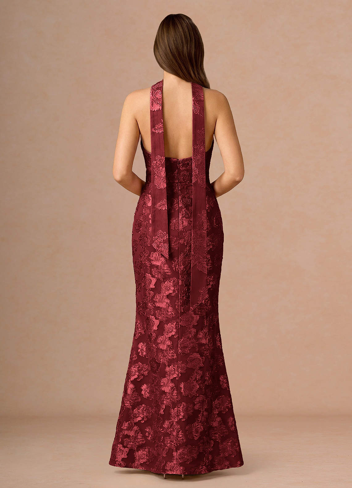 valerie asymmetrical lace maxi dress Valerie Lace Trim Gown - Black