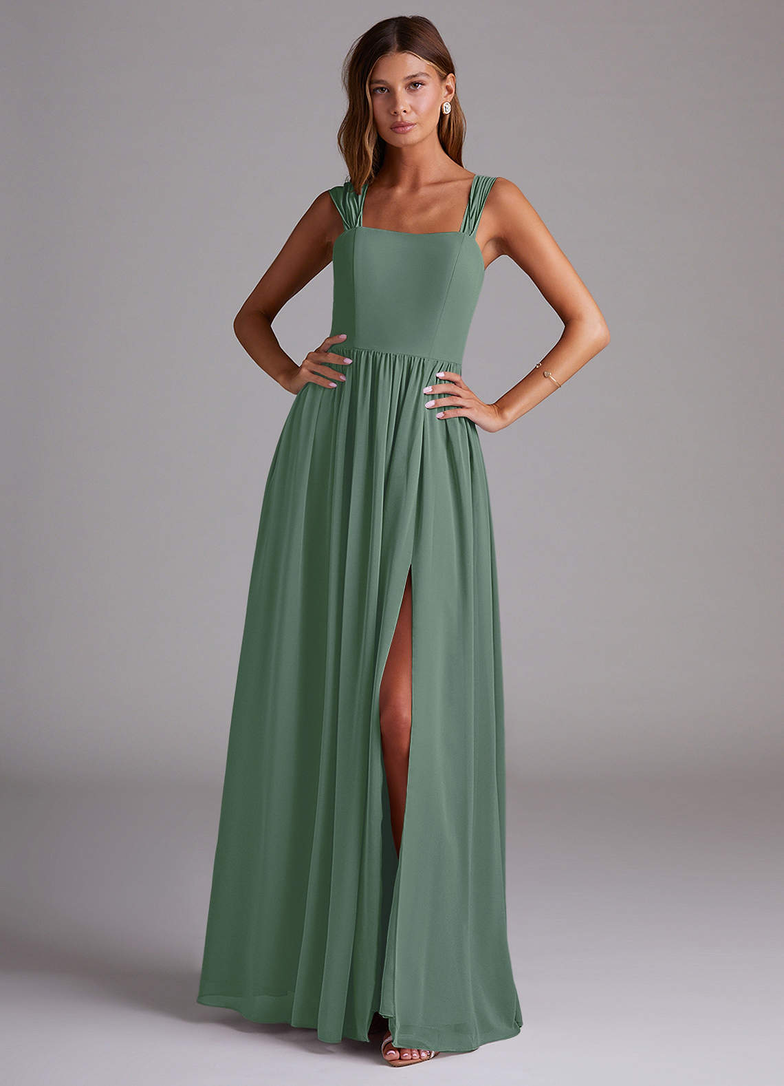 Calianna Try-on Dress Sample Dress Eucalyptus Bridesmaid Dresses | Azazie
