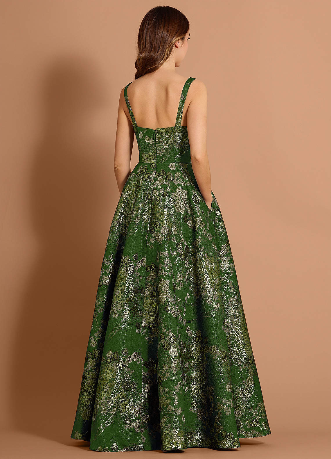 chinese dress ladies Velvi - Alances Maxi Dress - Emerald Green Tulle - Final Sale main image 0