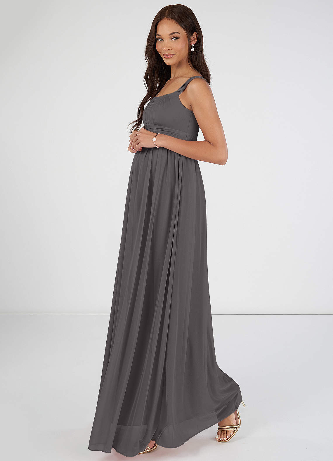 Grey Maternity Bridesmaid Dresses