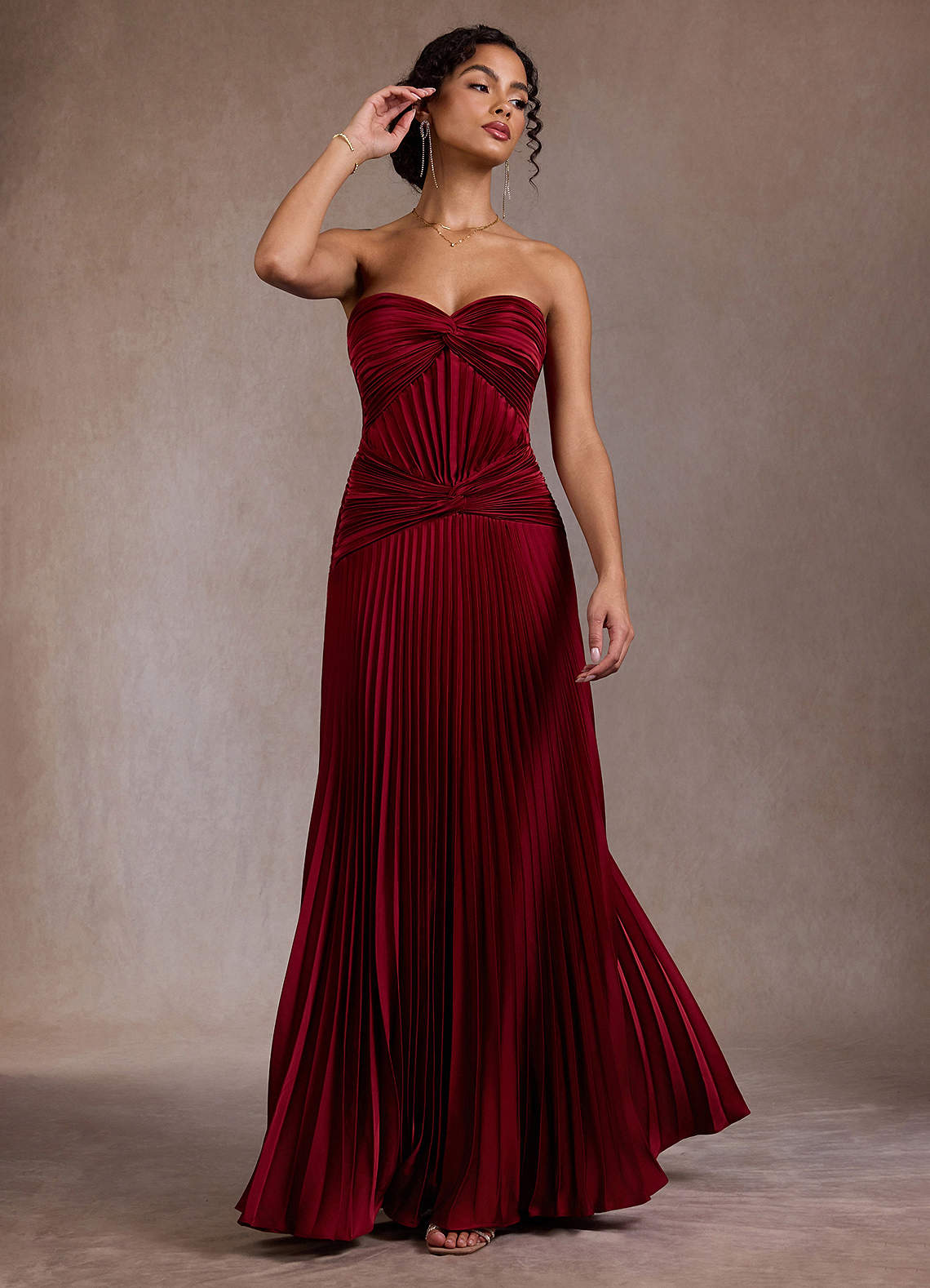 Klara Ruby Red Maxi Dress Ready to Ship | Azazie