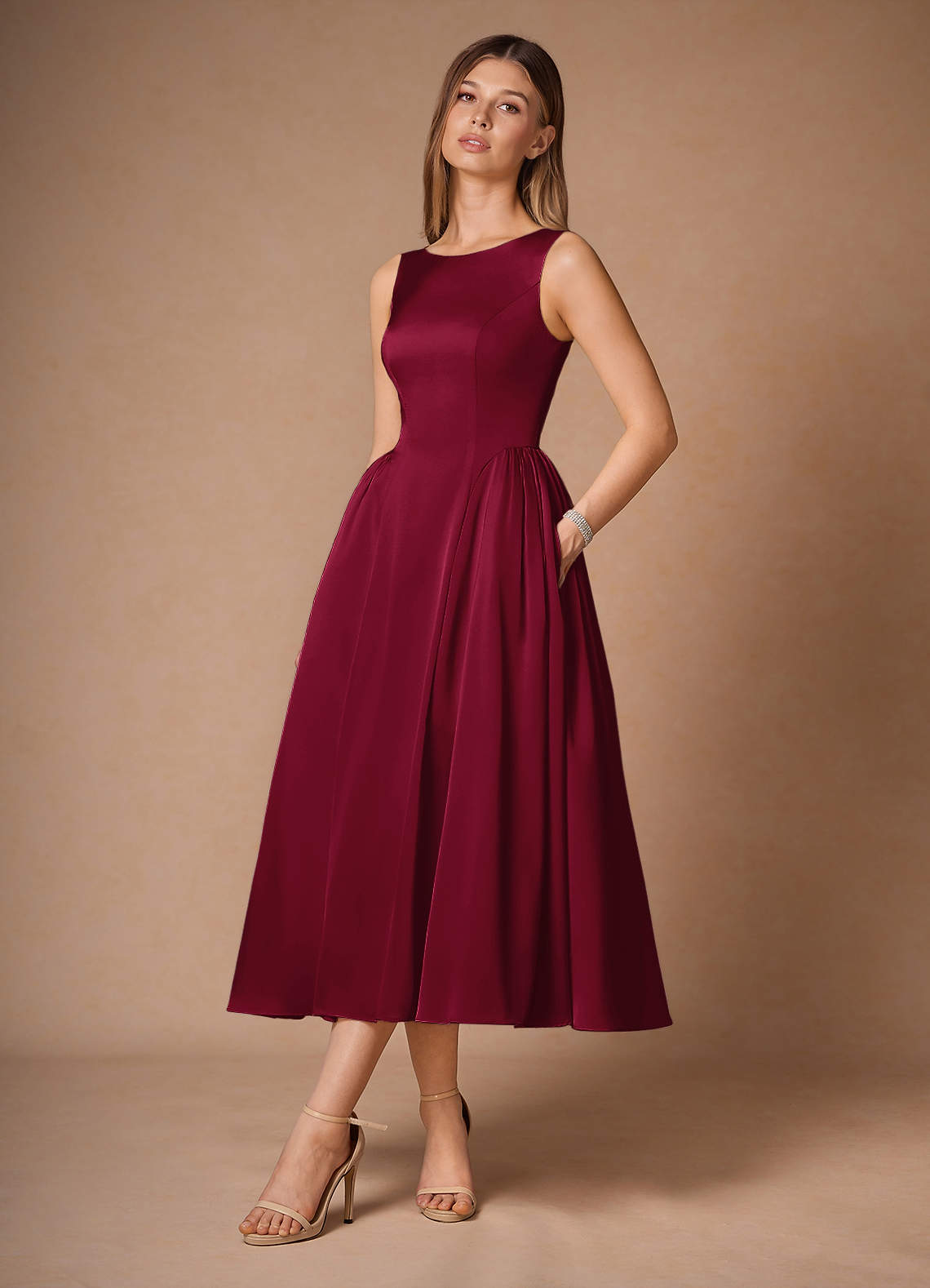 Vestido Merlot Midi Casey image4
