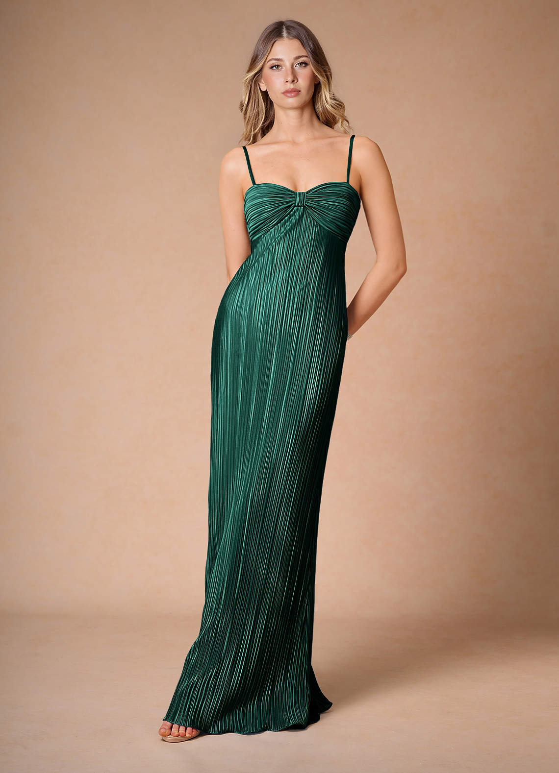 Vestido Verde Esmeralda Largo Nephele image1