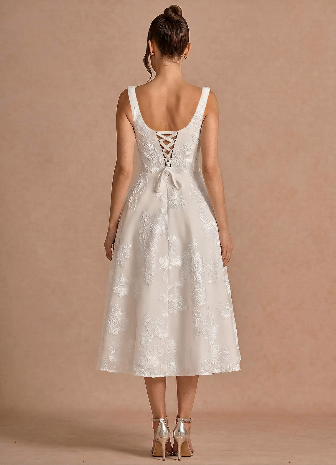 Brynn Cloud White Midi Dress image1