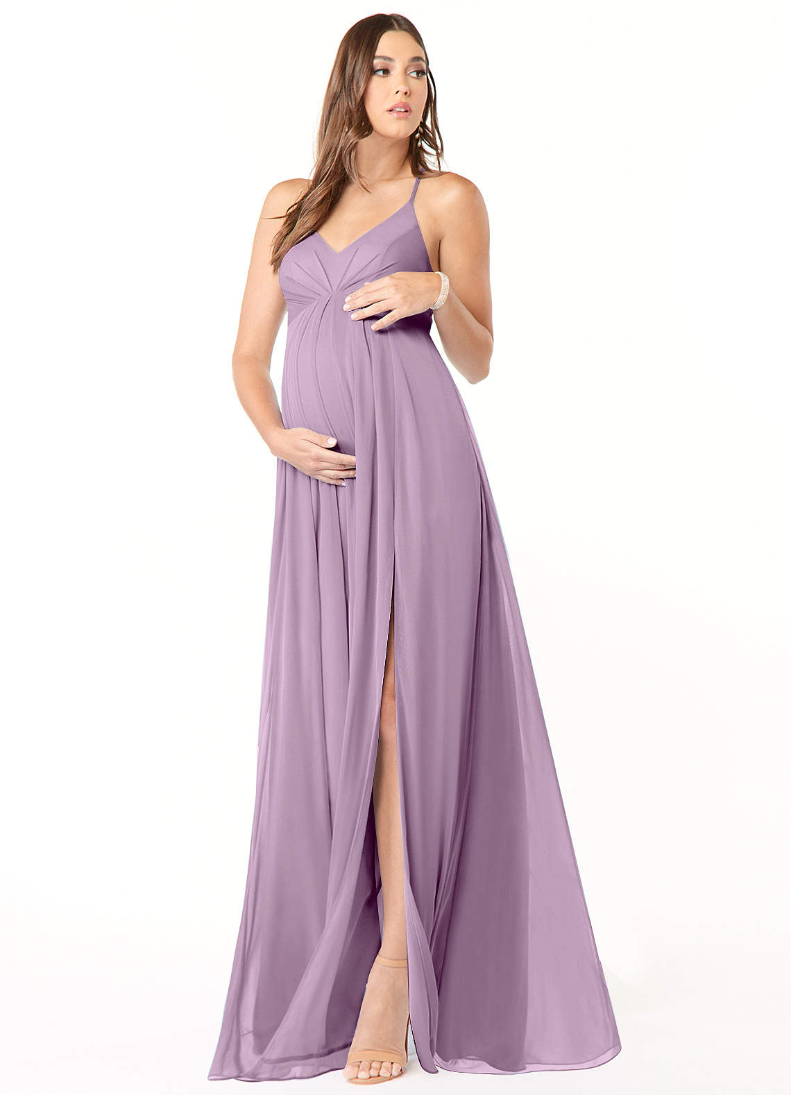 Azazie Annabelle Wisteria Maternity Bridesmaid Dresses Azazie DE