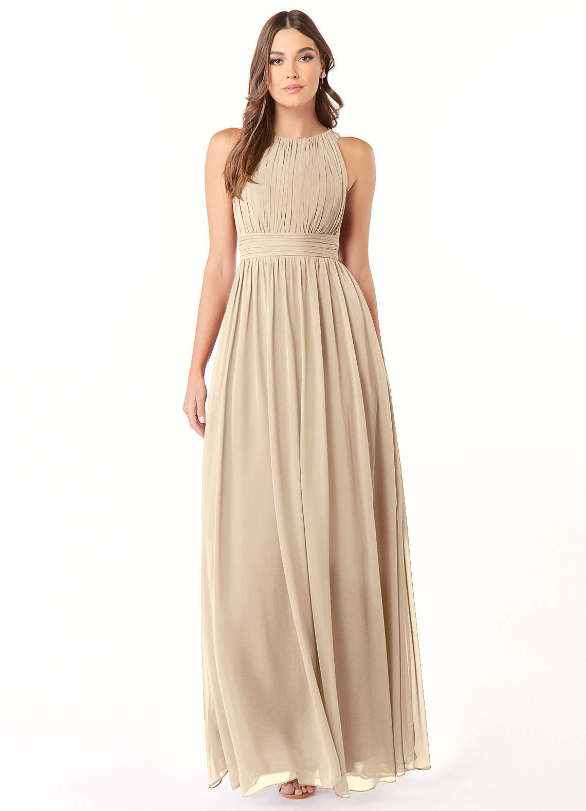 Azazie Luz Champagne Bridesmaid Dresses Azazie UK