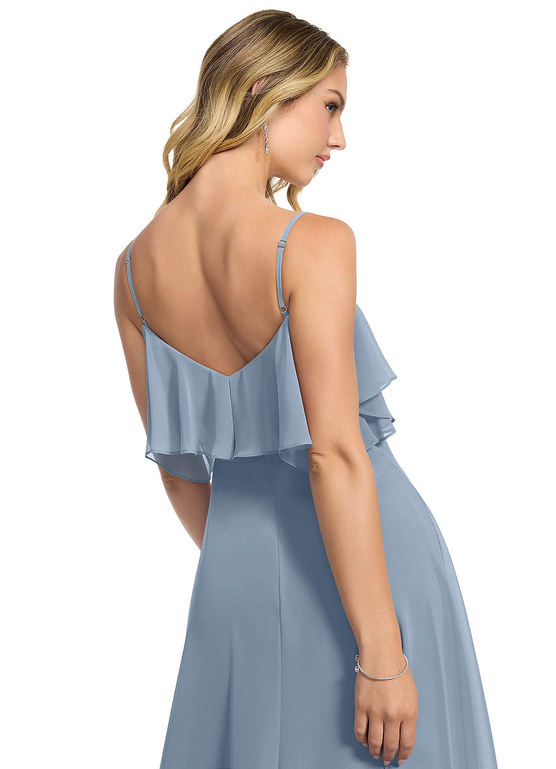 Dusty Blue Azazie Jean Bridesmaid Dresses Azazie