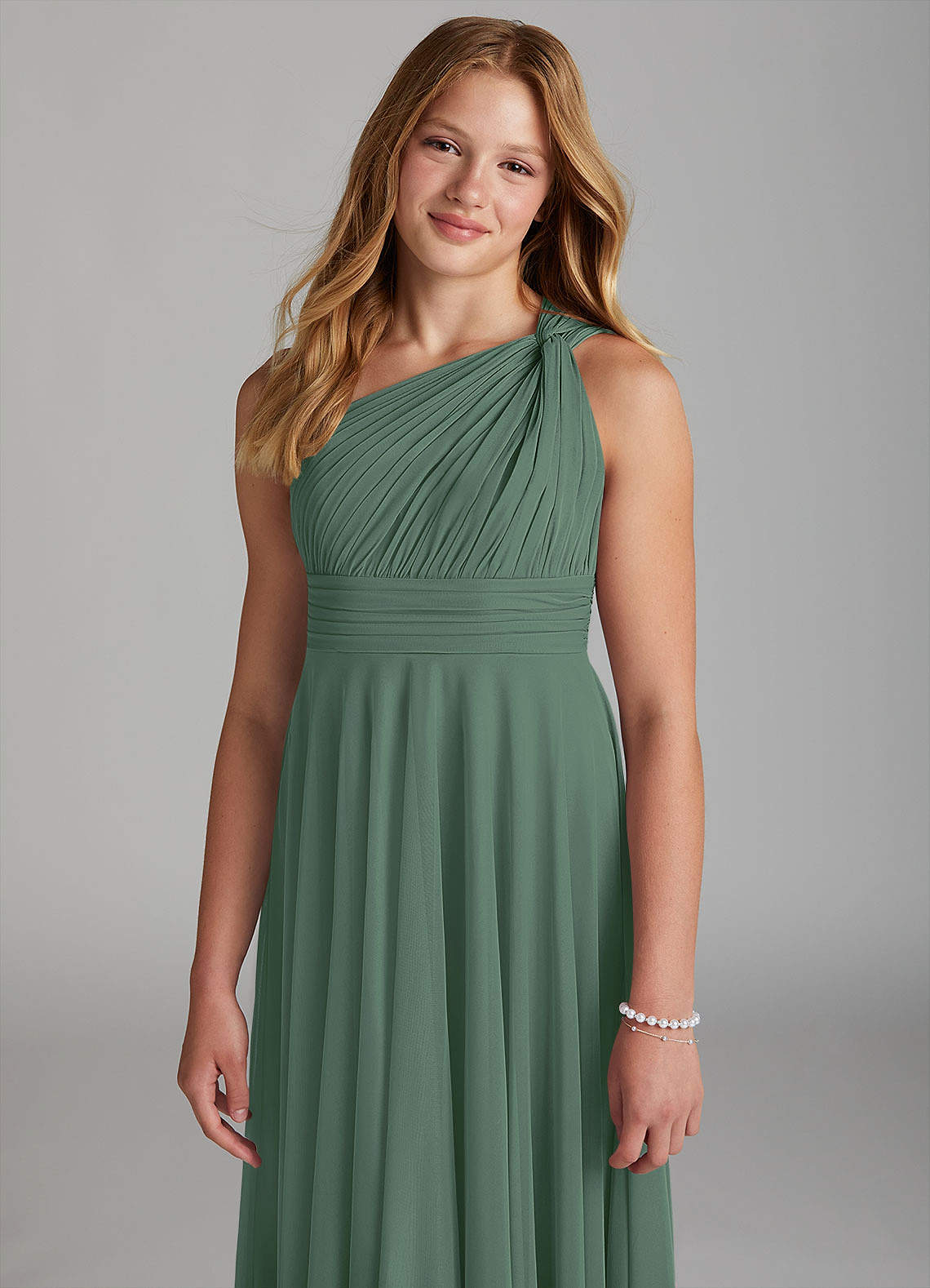 Azazie Charlize Junior Klä av A-Line i Maska image5