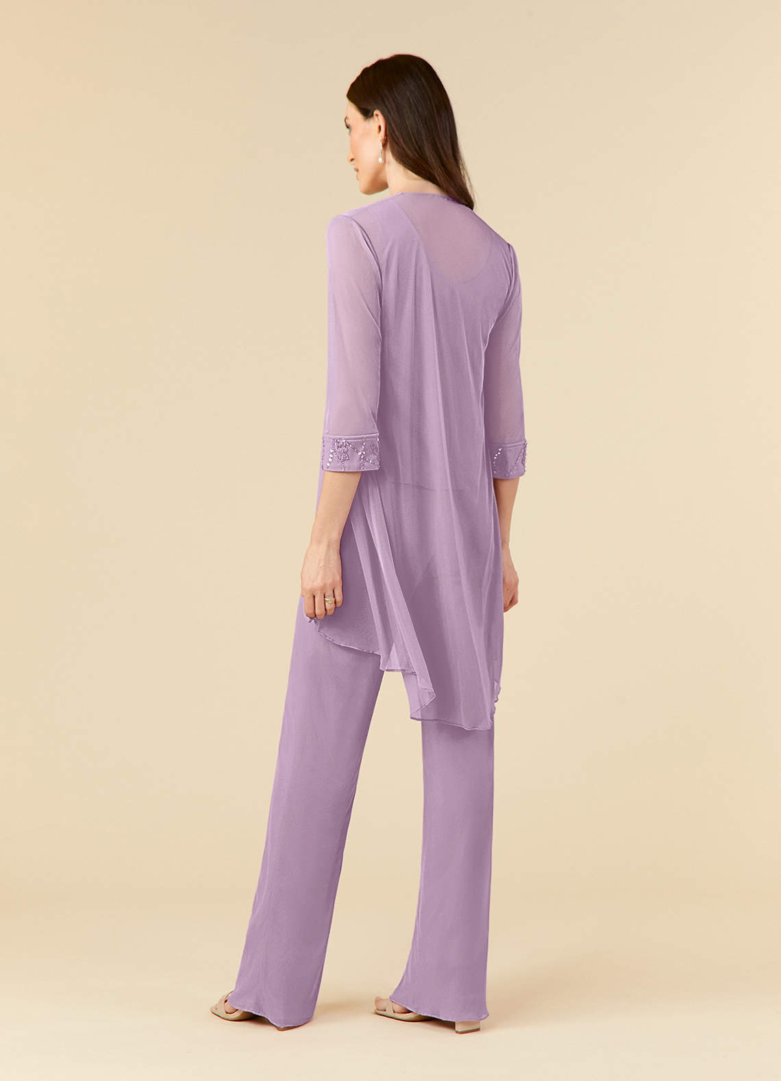 Azazie Frances Wisteria Jumpsuit/Pantsuit Scoop Mesh Dress Azazie