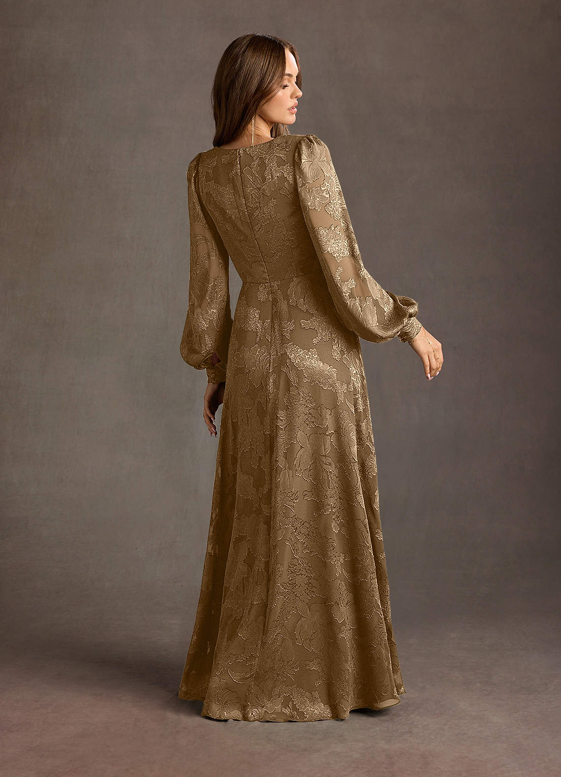 Savanah Mocha Maxi Dress Ready to Ship | Azazie