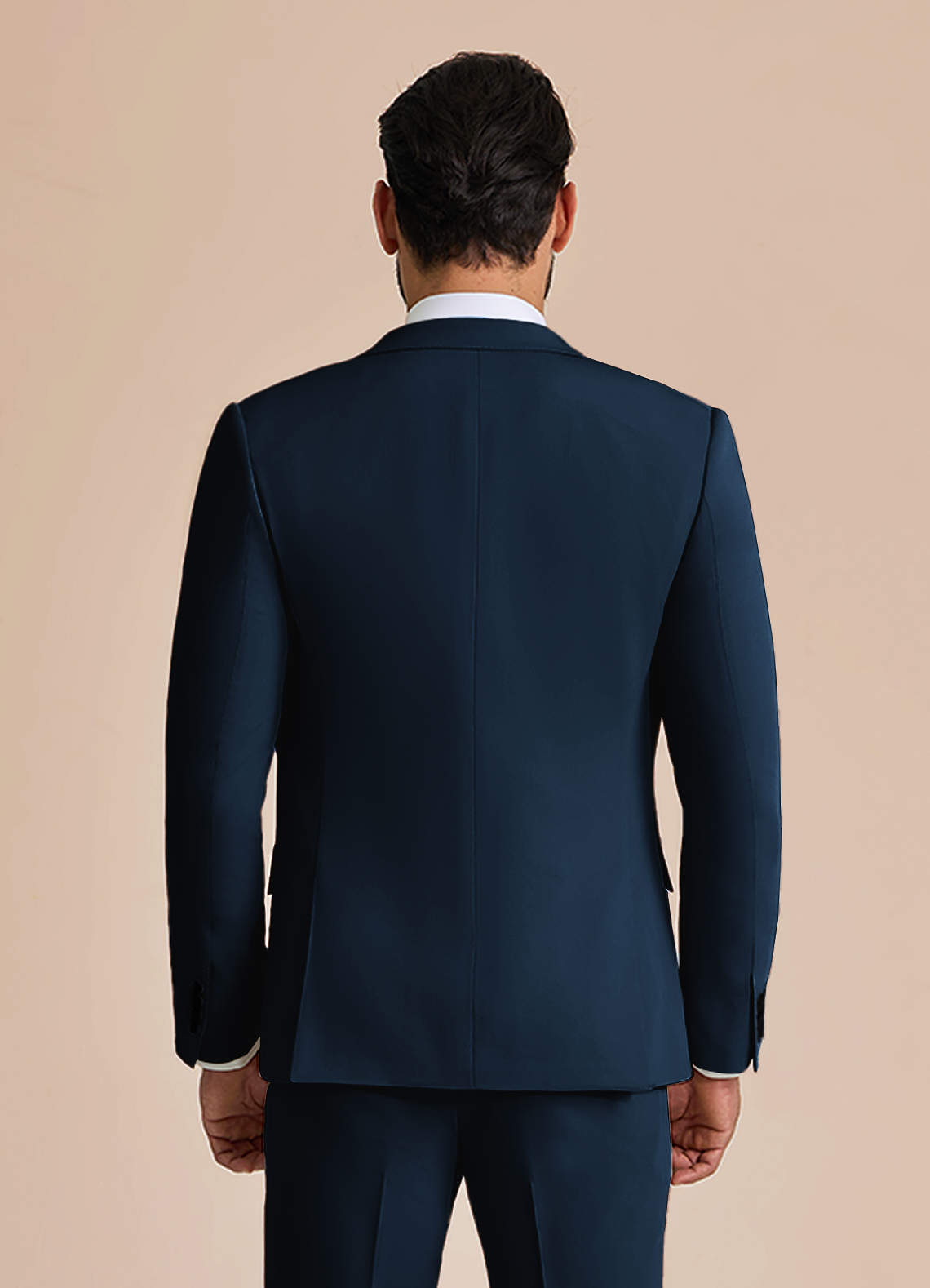 front William Navy Blue Comfort Blend  Suit Jacket